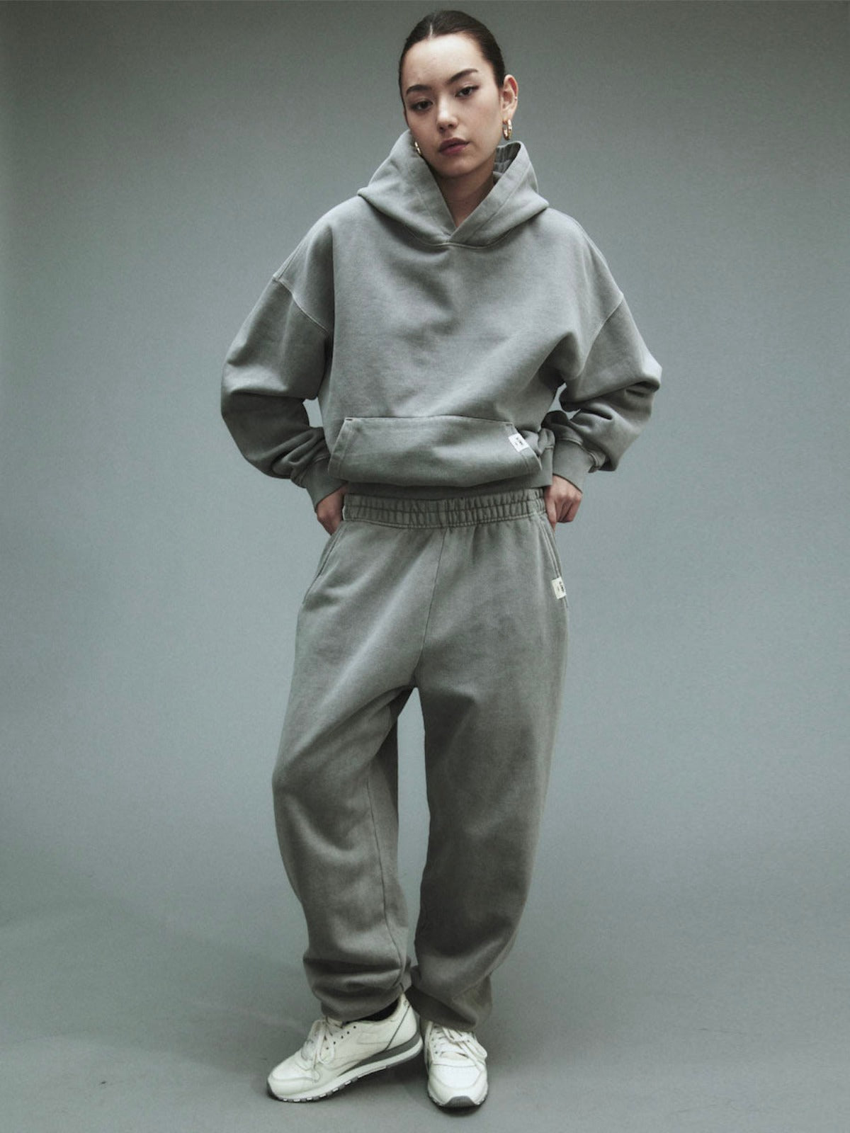 G Classic Washed Sweatpants In Gray