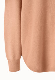 Cashmere 100 Oversized Round-neck Sweater In Coral