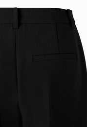 Straight-leg Trousers In Black