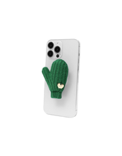 Knit Gloves Griptok In Green