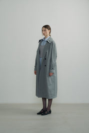 Classic Trench Coat In Gray