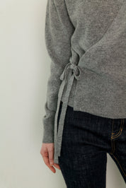 Cashmere Wrap Knit In Gray