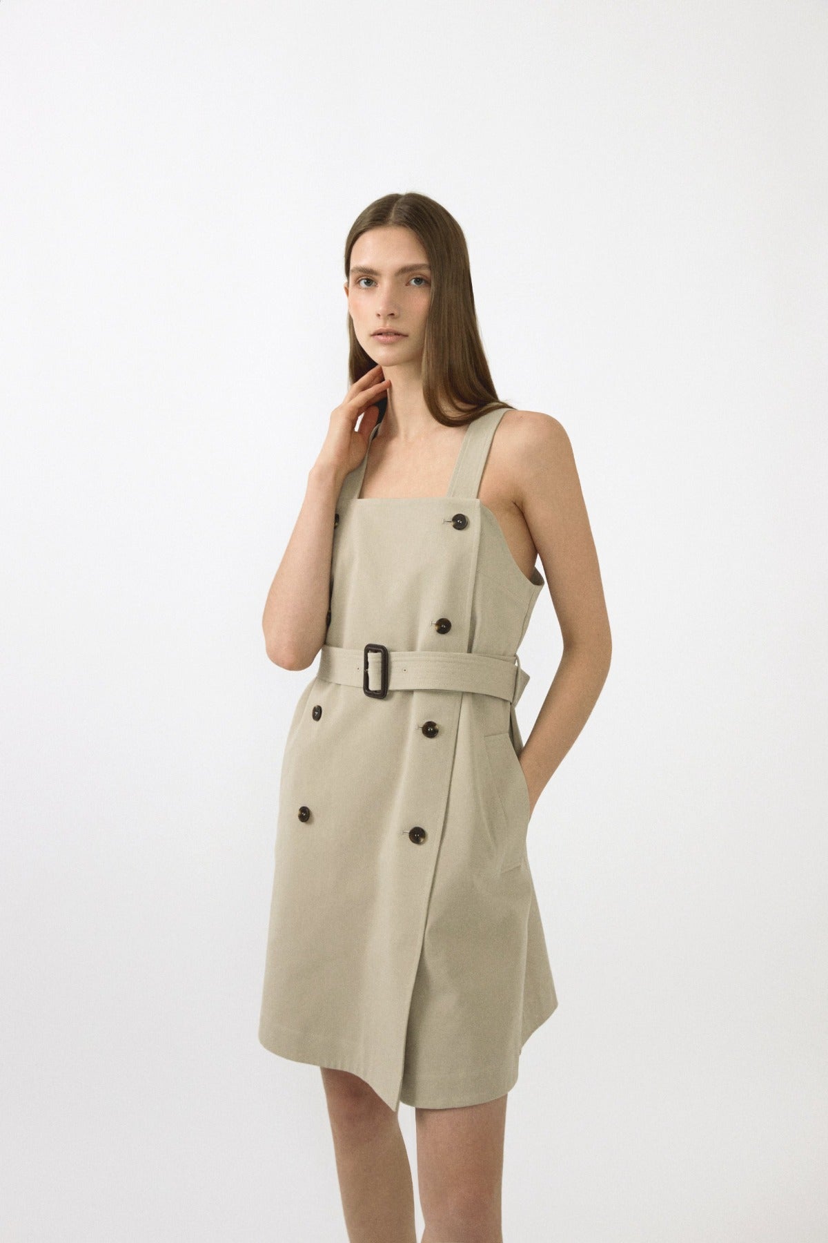 Vintage Trench Ops In Beige