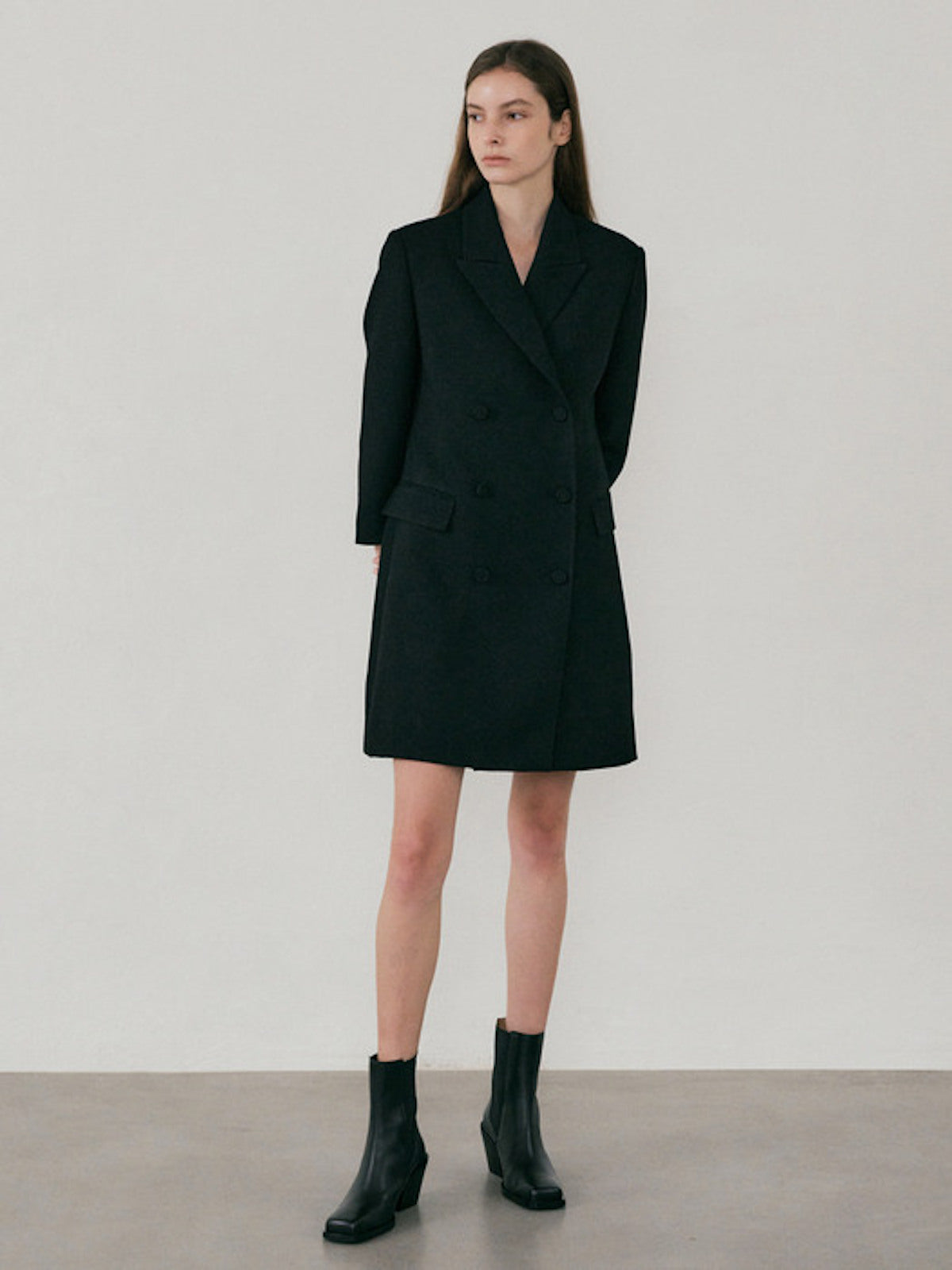 Tweed Tailored One-piece In Black