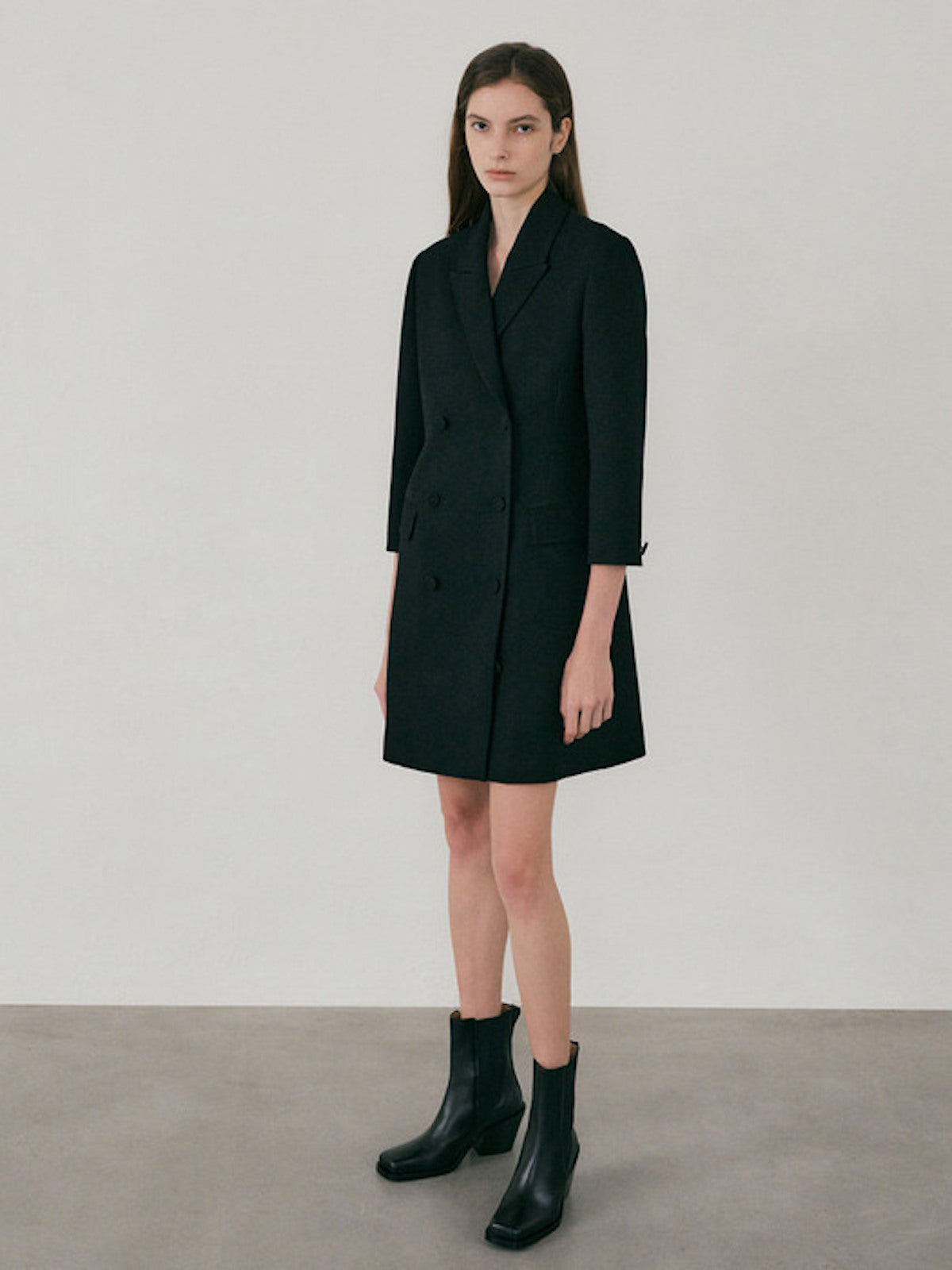 Tweed Tailored One-piece In Black