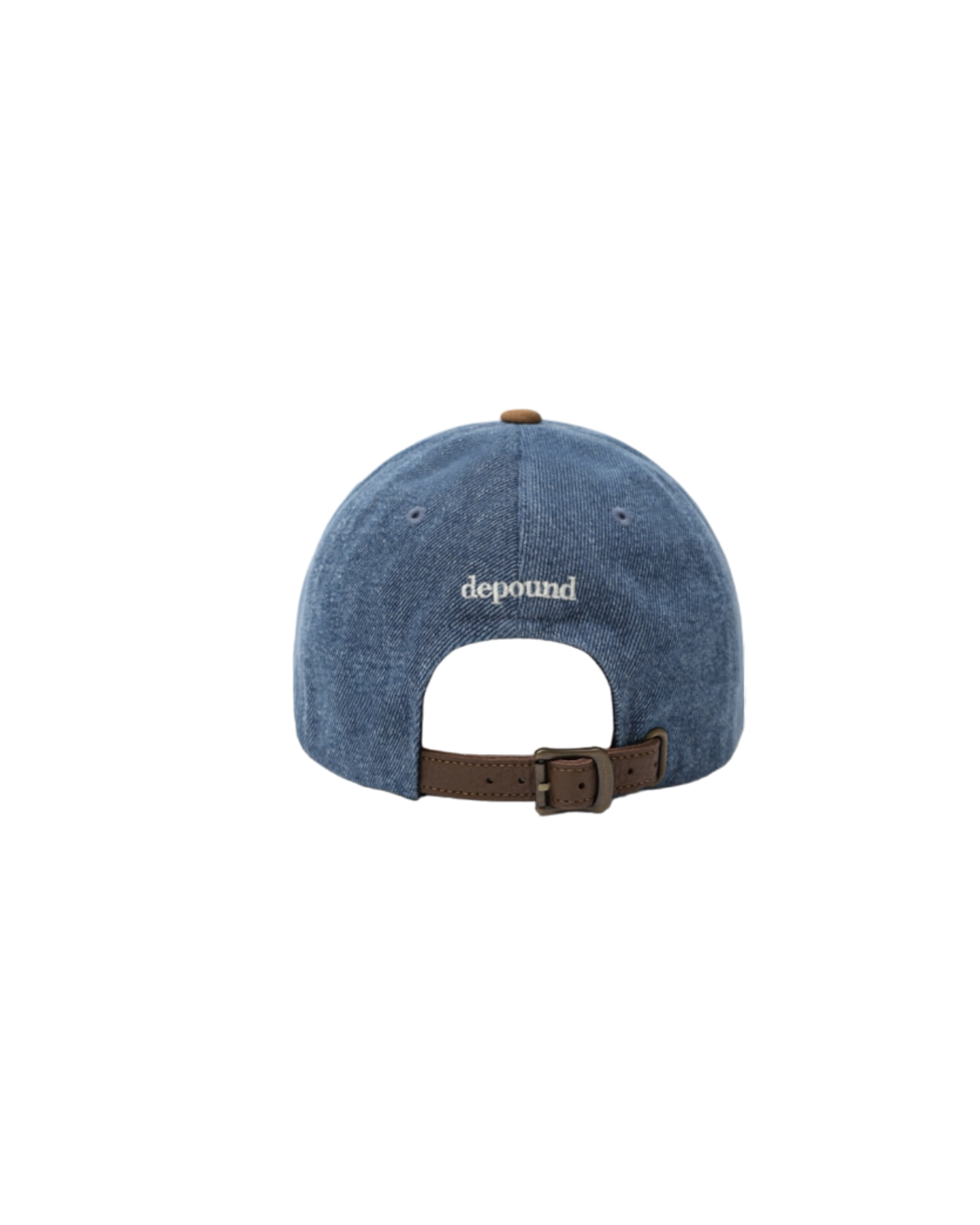 Denim Ball Cap In Medium Blue