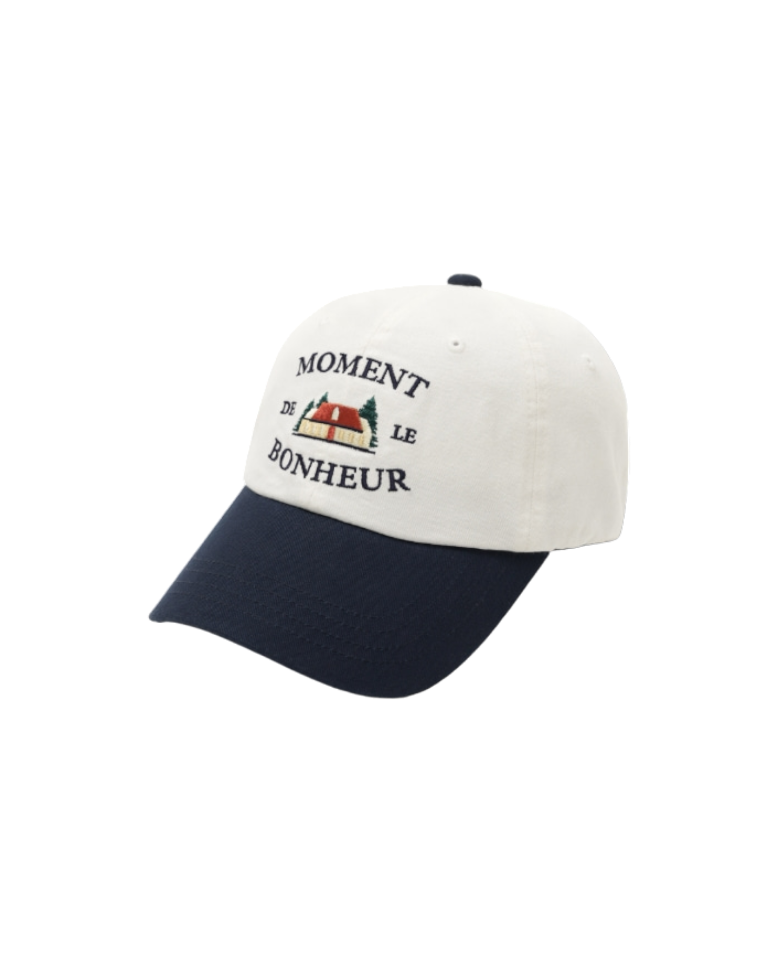 Bonheur Ballcap In Ivory / Navy