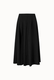 Triangular Pleated Skirt In Black