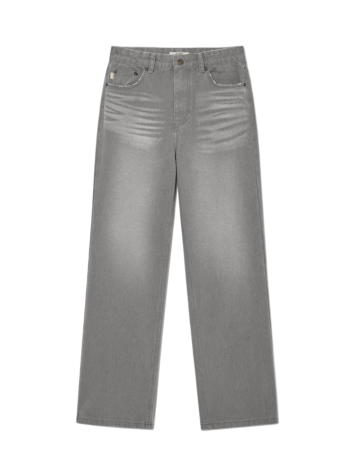 98 Mid-rise Straight Fit Jeans In Gray