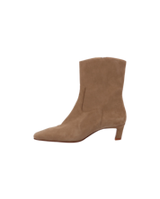Nash Suede Beige Leather Ankle Boots
