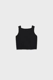 Bamboo Square Top In Black