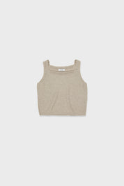 Bamboo Square Top In Beige