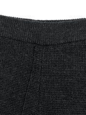 Sahara Damaged Wool Knit Pants In Charcoal
