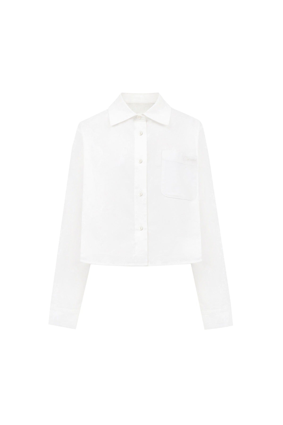 Oxford Crop Shirts In Ivory