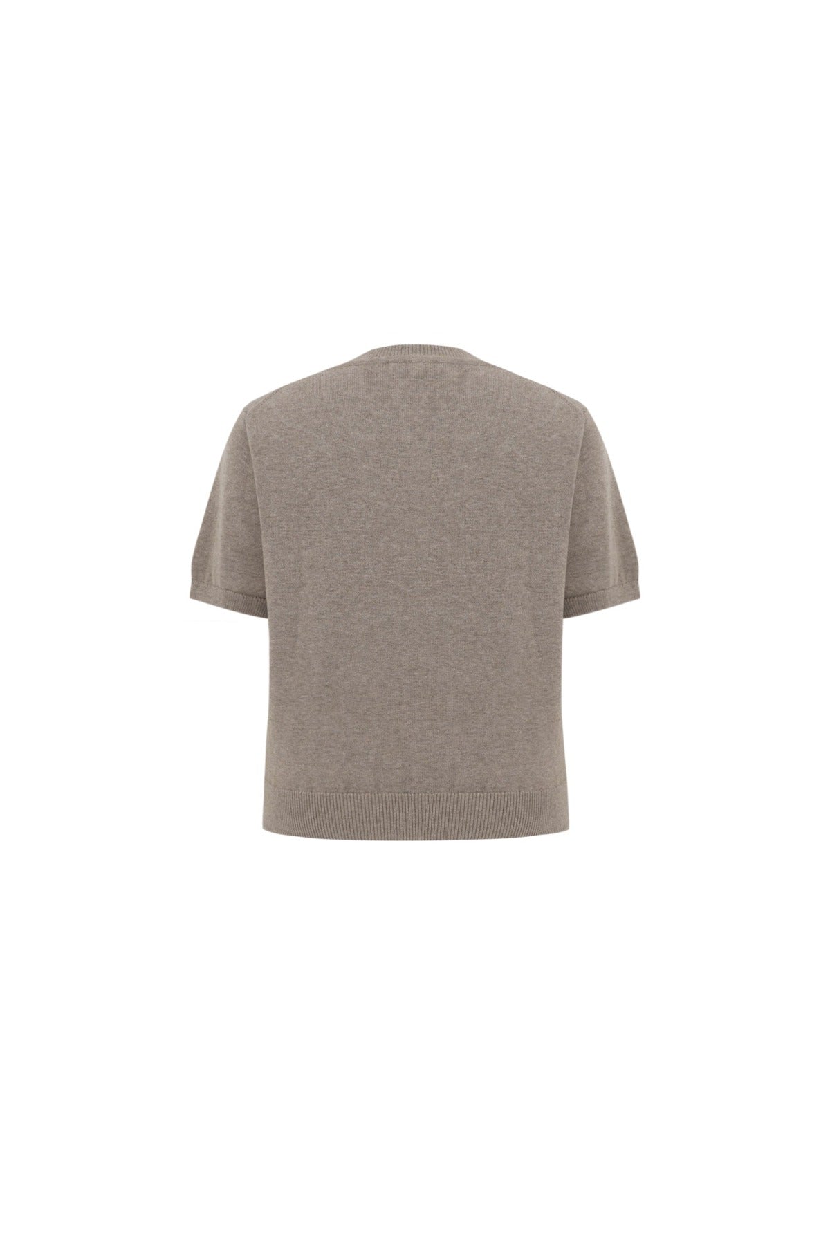 Cotton Cashmere Knit In Brown