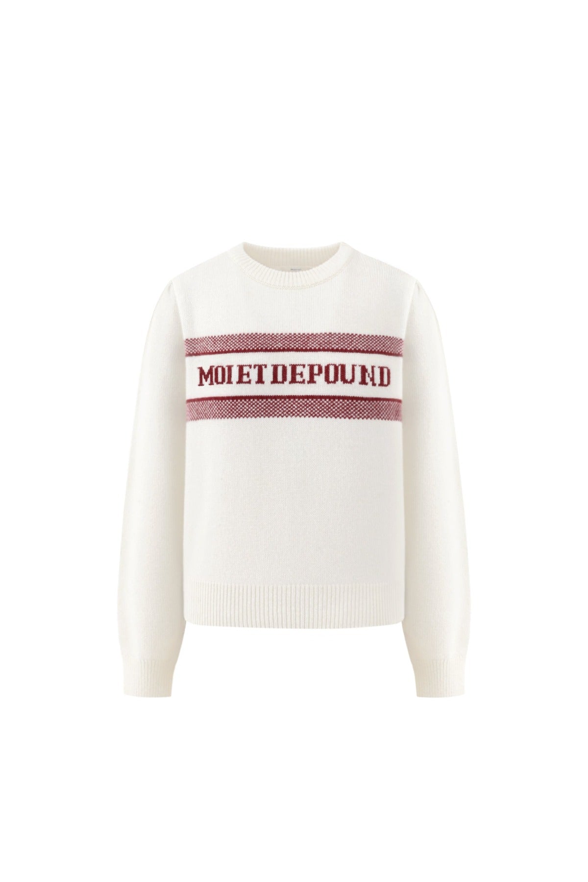 Puff Jacquard Knit In Ivory