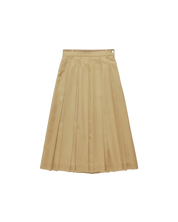 Double Pleats Skirt In Begie