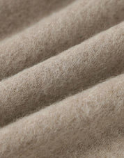 Cashmere Wool Blended Muffler In Oatmel