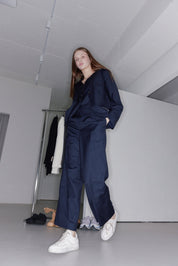 Lydia Suit Wide Pants In Navy