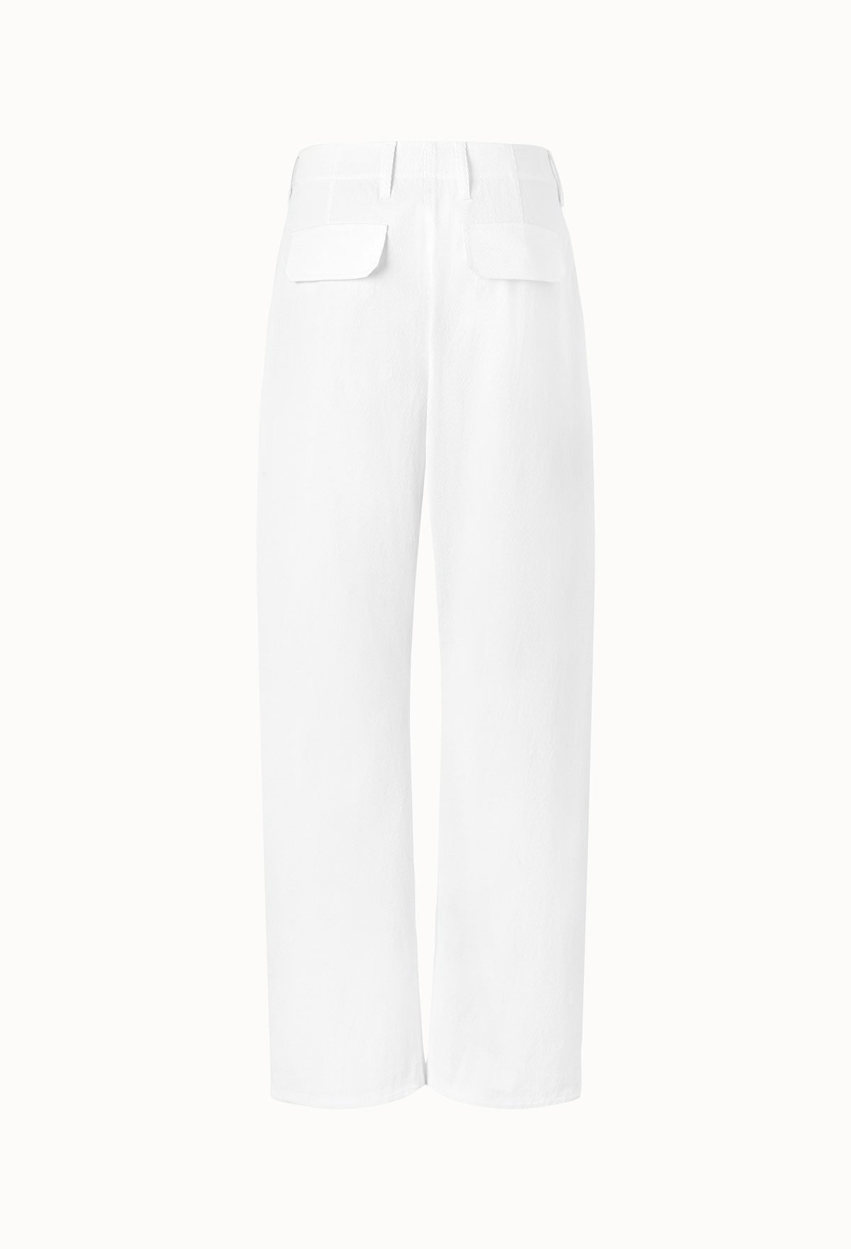 Cotton Twill Pants In White