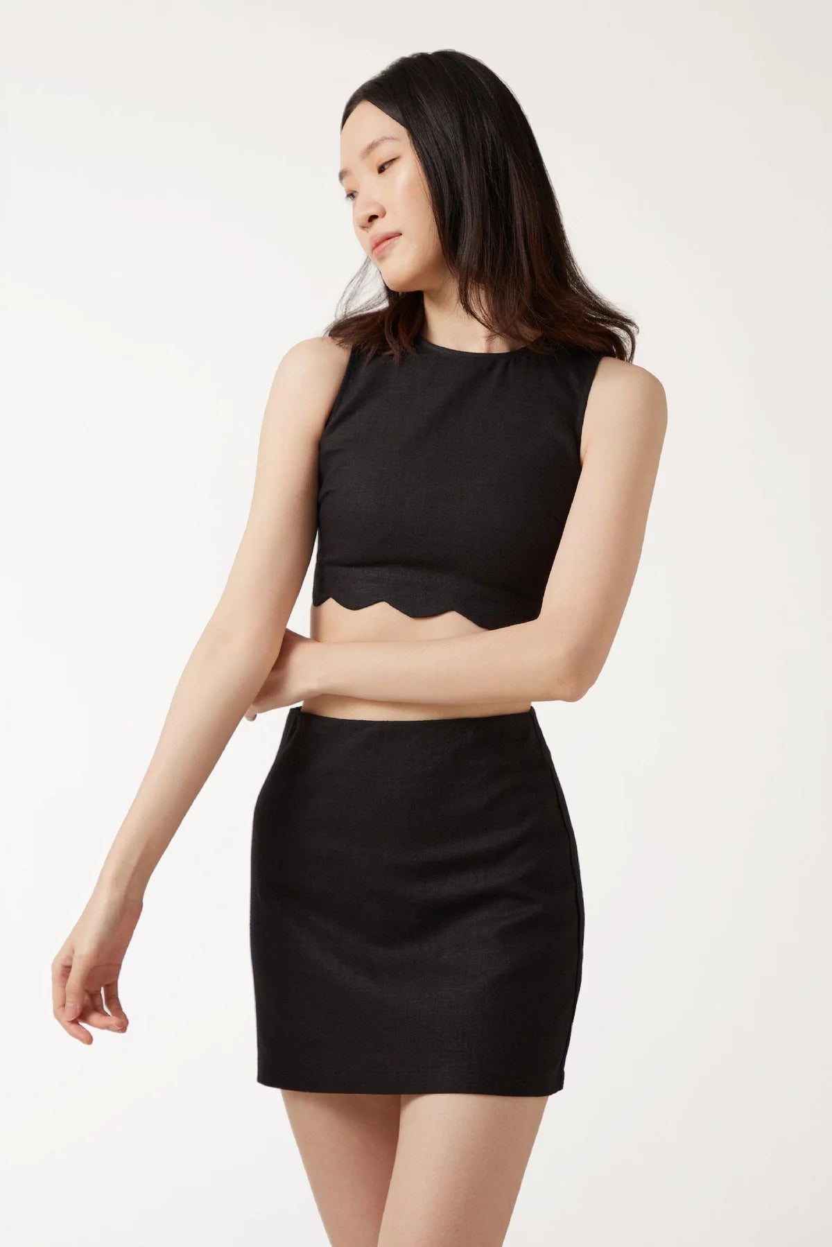 Topshop petite hot sale black dress