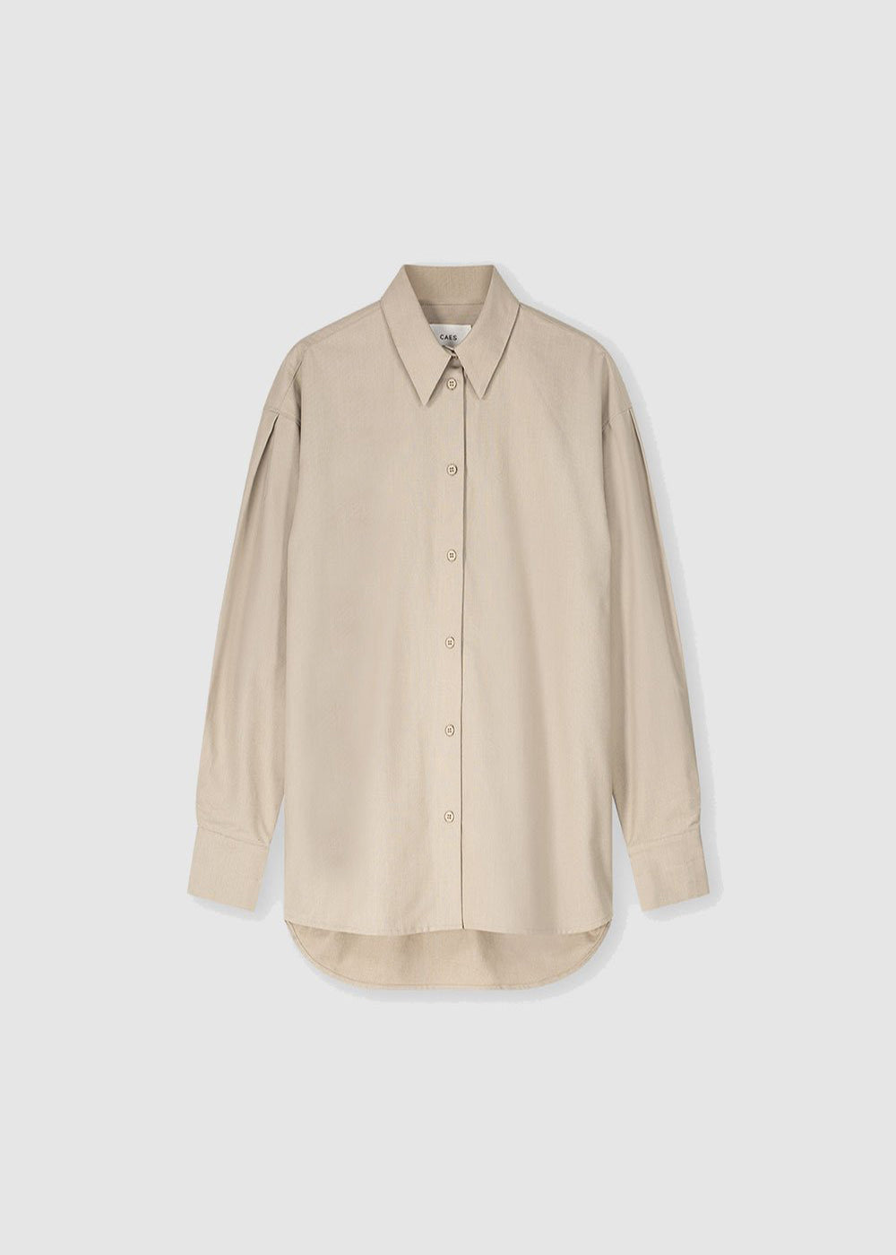 Pleated shoulder cotton cheap shirt