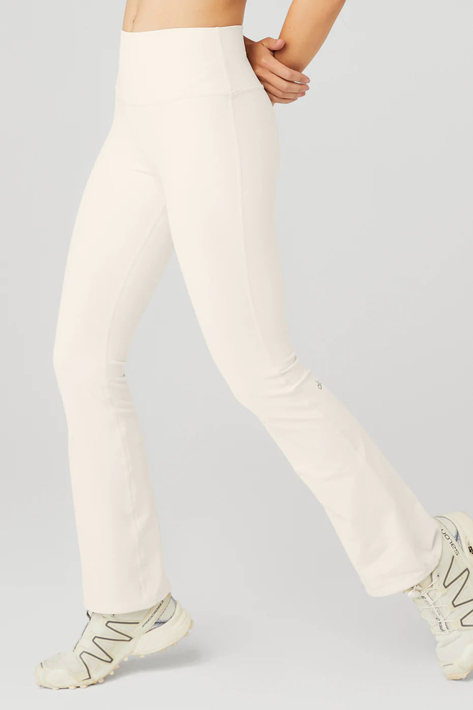 Airbrush High-waist Bootcut Legging In Ivory