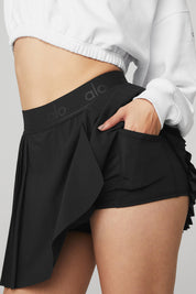 Aces Tennis Skirt In Black