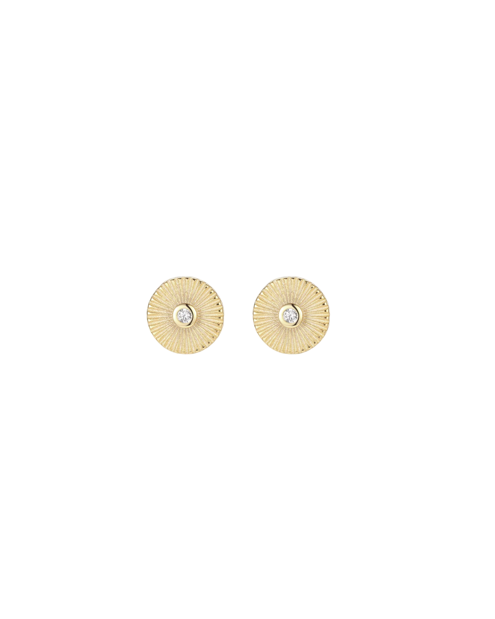 CZ Sunburst Stud Earrings SHE01290