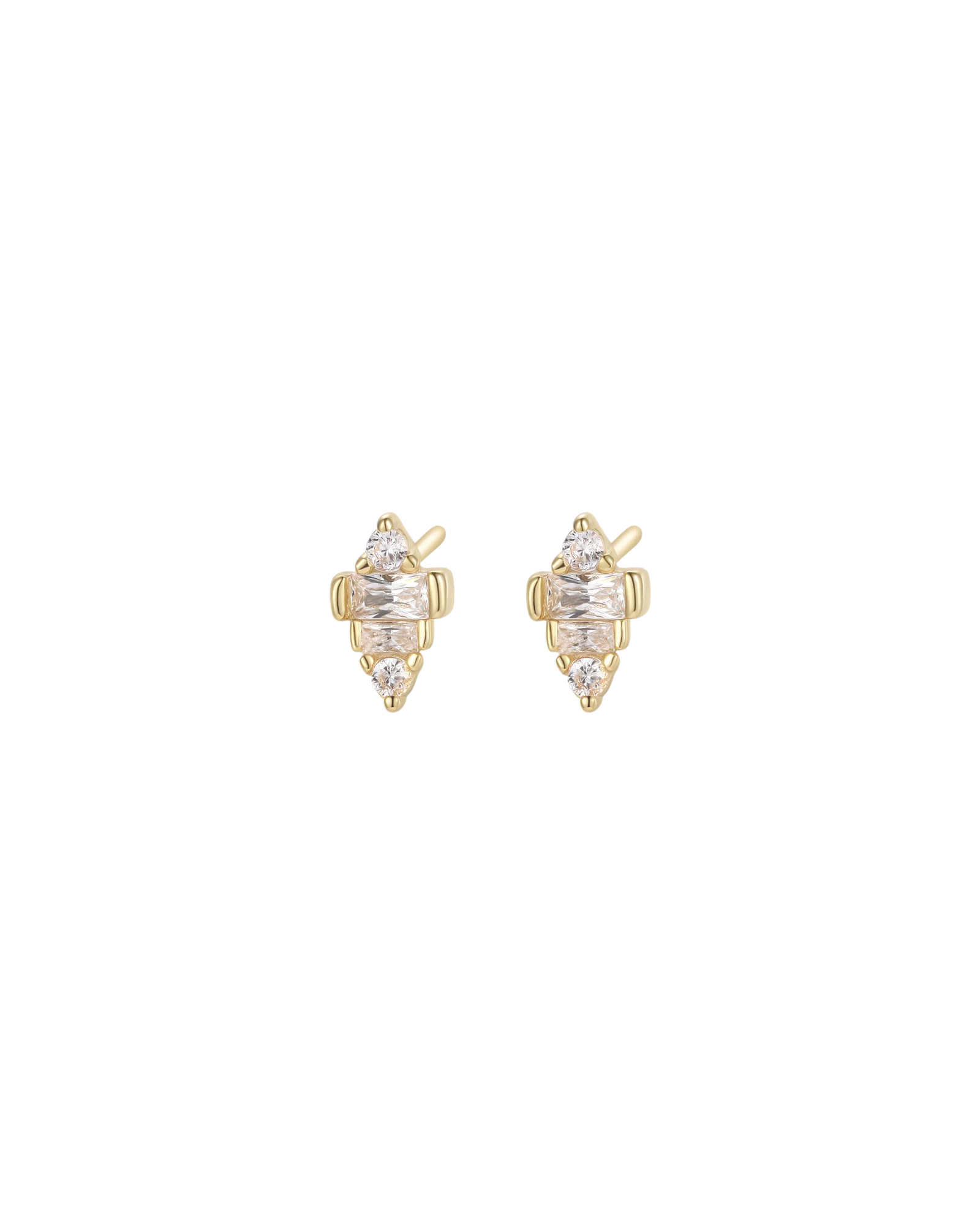 Teeny Tiny CZ Acorn Stud Earrings SHE01291