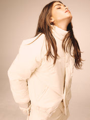 Moss Padded Jumper In Ivory