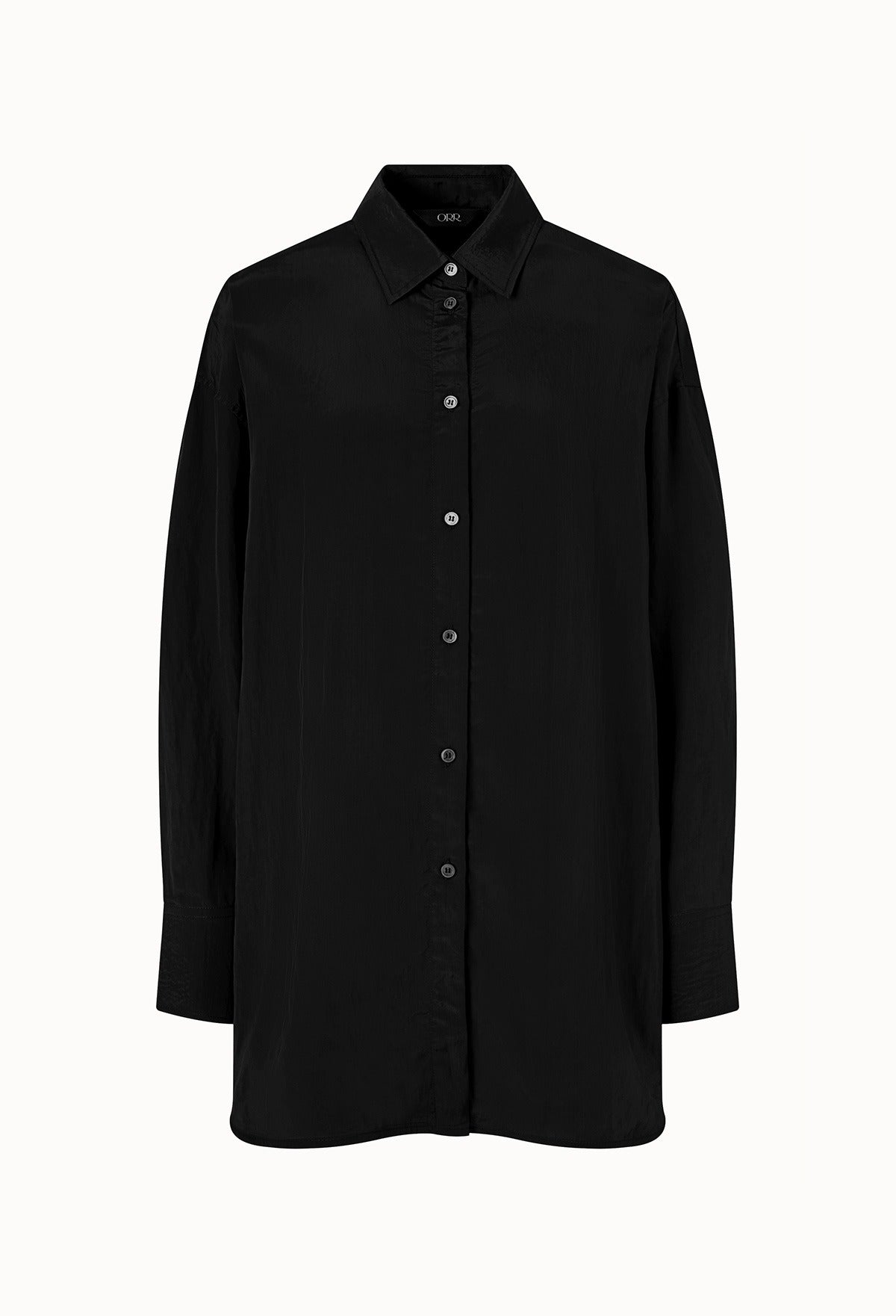 Oversized Flowing Shirt In Black