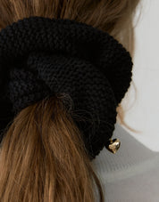 Knit Scrunchie In Black