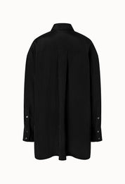 Oversized Flowing Shirt In Black