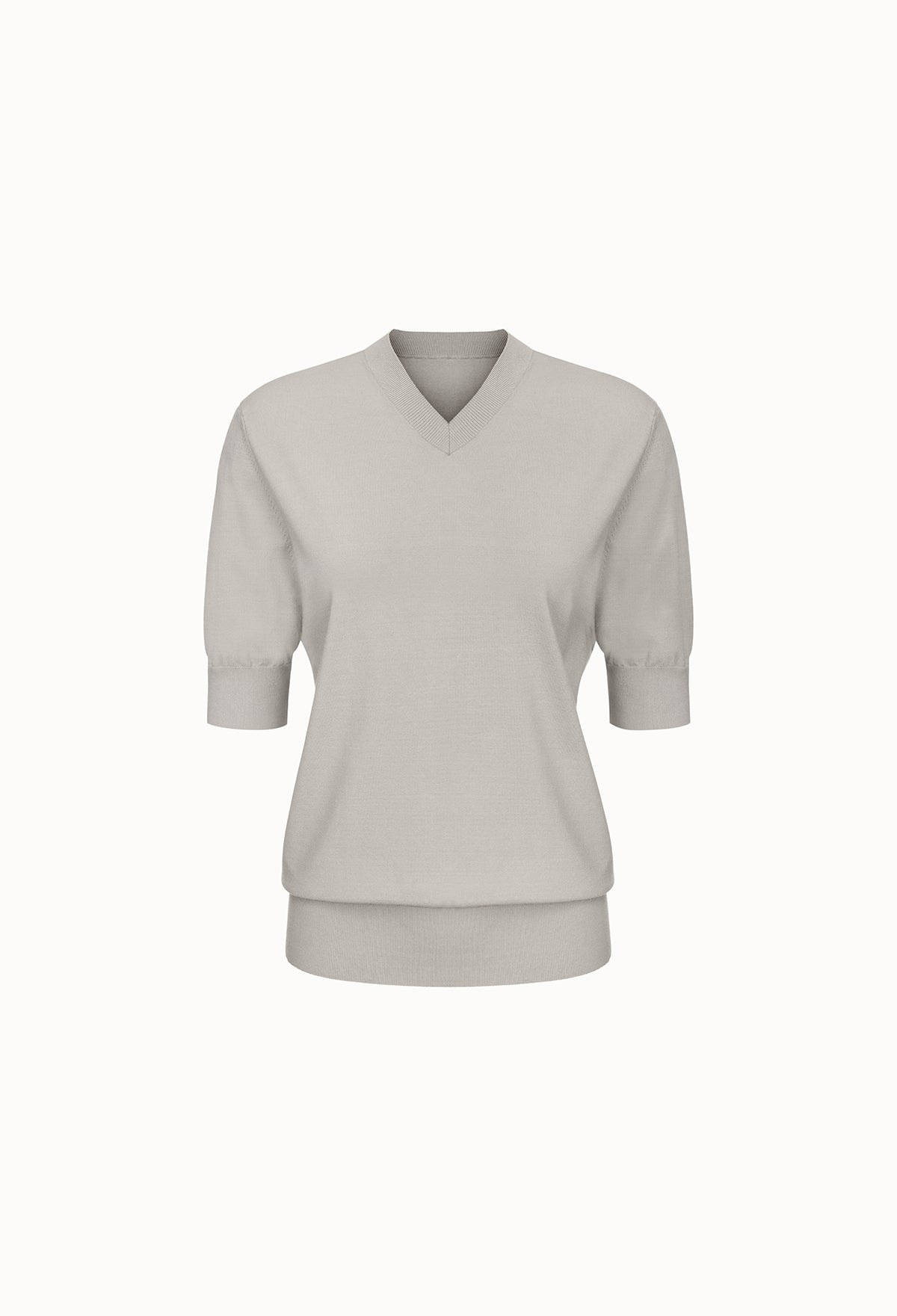 Eco V-neck Sweater In Gray