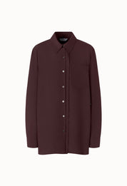 Double Placket Shirt In Brown