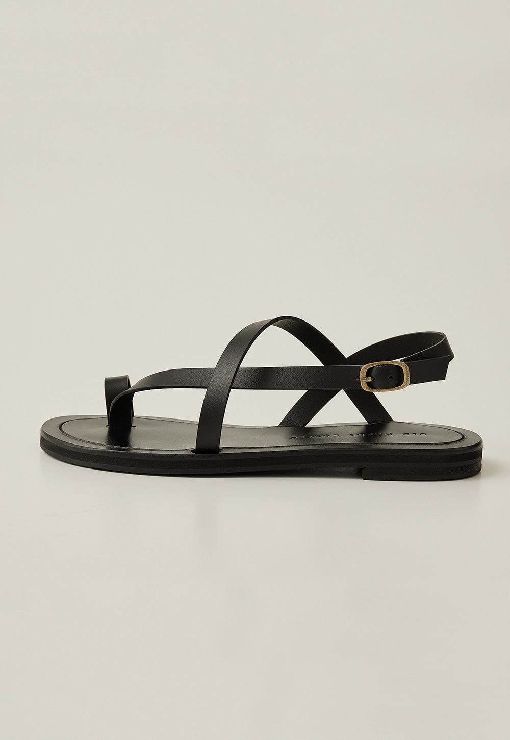 Taya Toe Ring Sandal In Jet Black STORiES Hong Kong