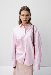 Boy Boxy Shirt In Light Pink