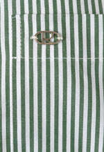 Striped Long Shirt In Green