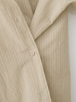 Pin St Shirt In Beige Stripe
