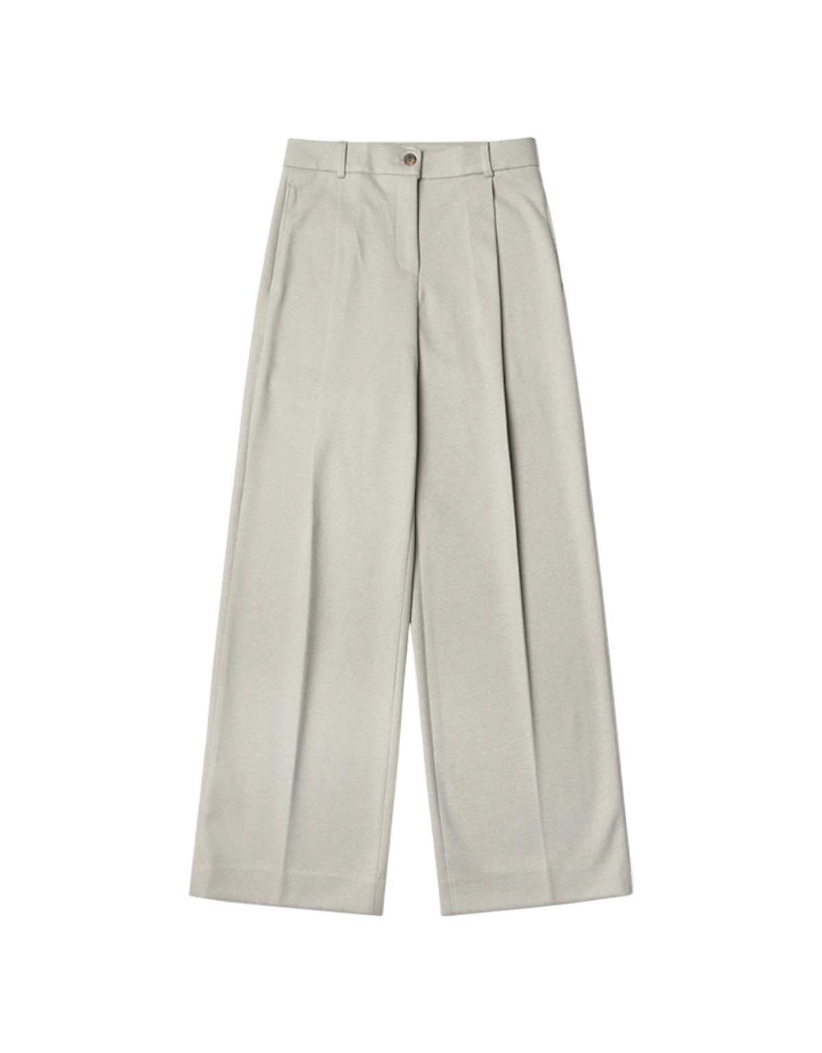 Essential One Tuck Napping Slacks In Ash Beige