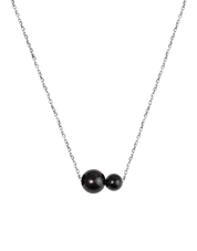 Blakely Pearl Necklace In Black