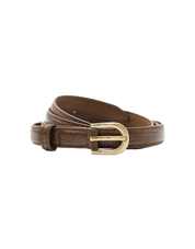 Basic Leather Belt In Brown