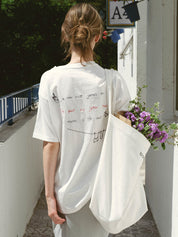Embroidery Boxy T-shirt In White