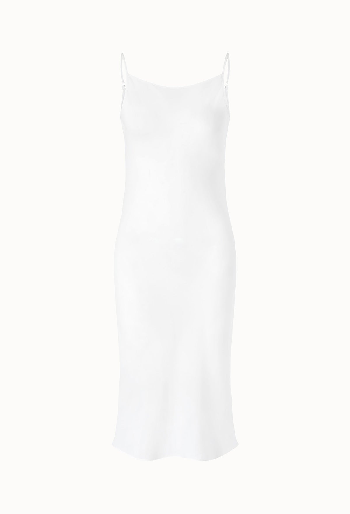 Ruched Pocket-detail Dress In White