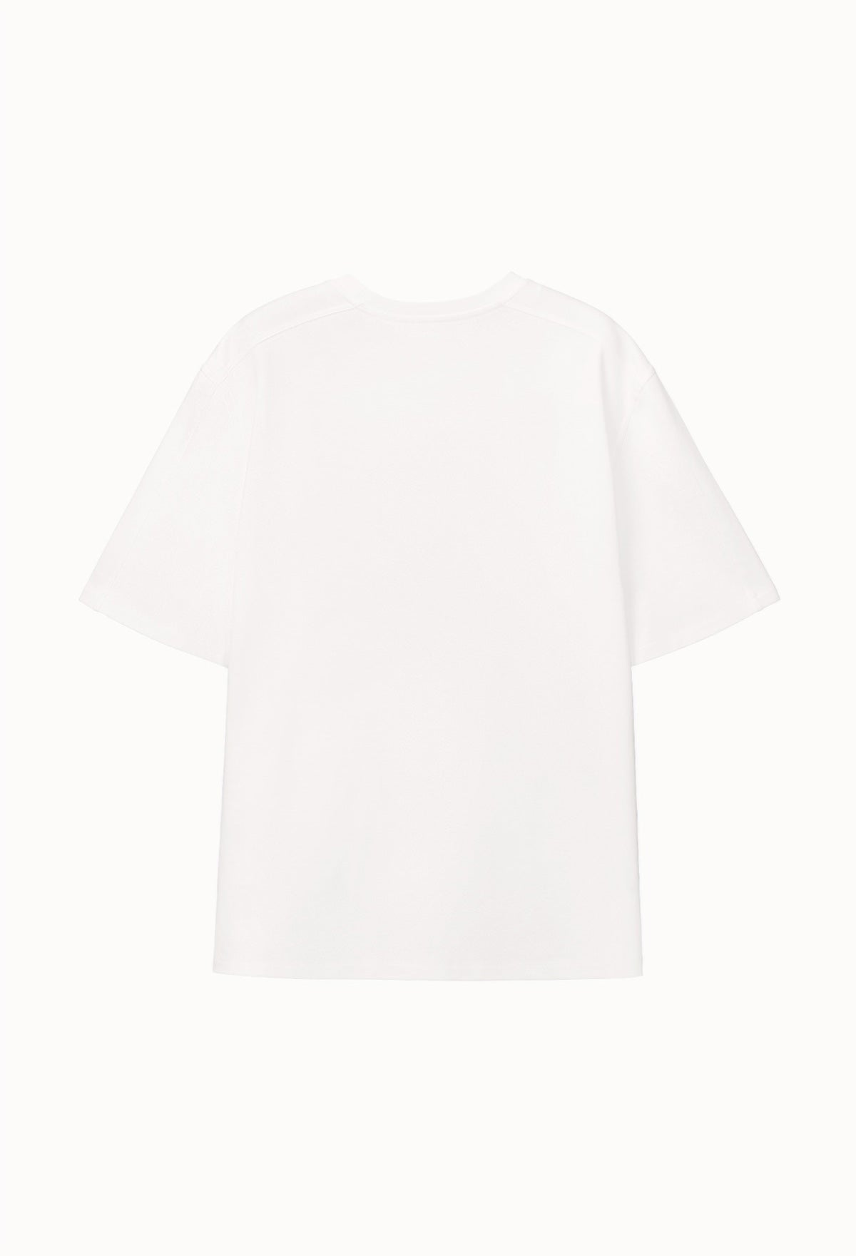 Overfit Mercerized Cotton T-shirt In White