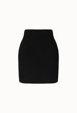 Melange Knitted Skirt In Black