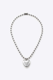 Heart Ball Chain Necklace