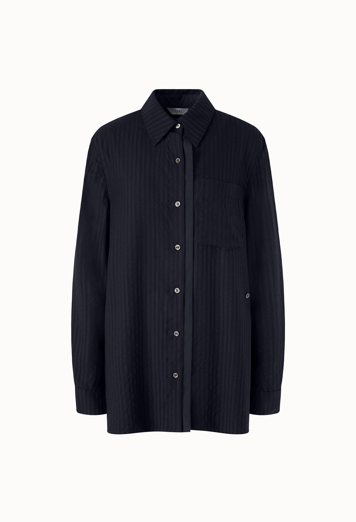 Double Placket Shirt In Navy