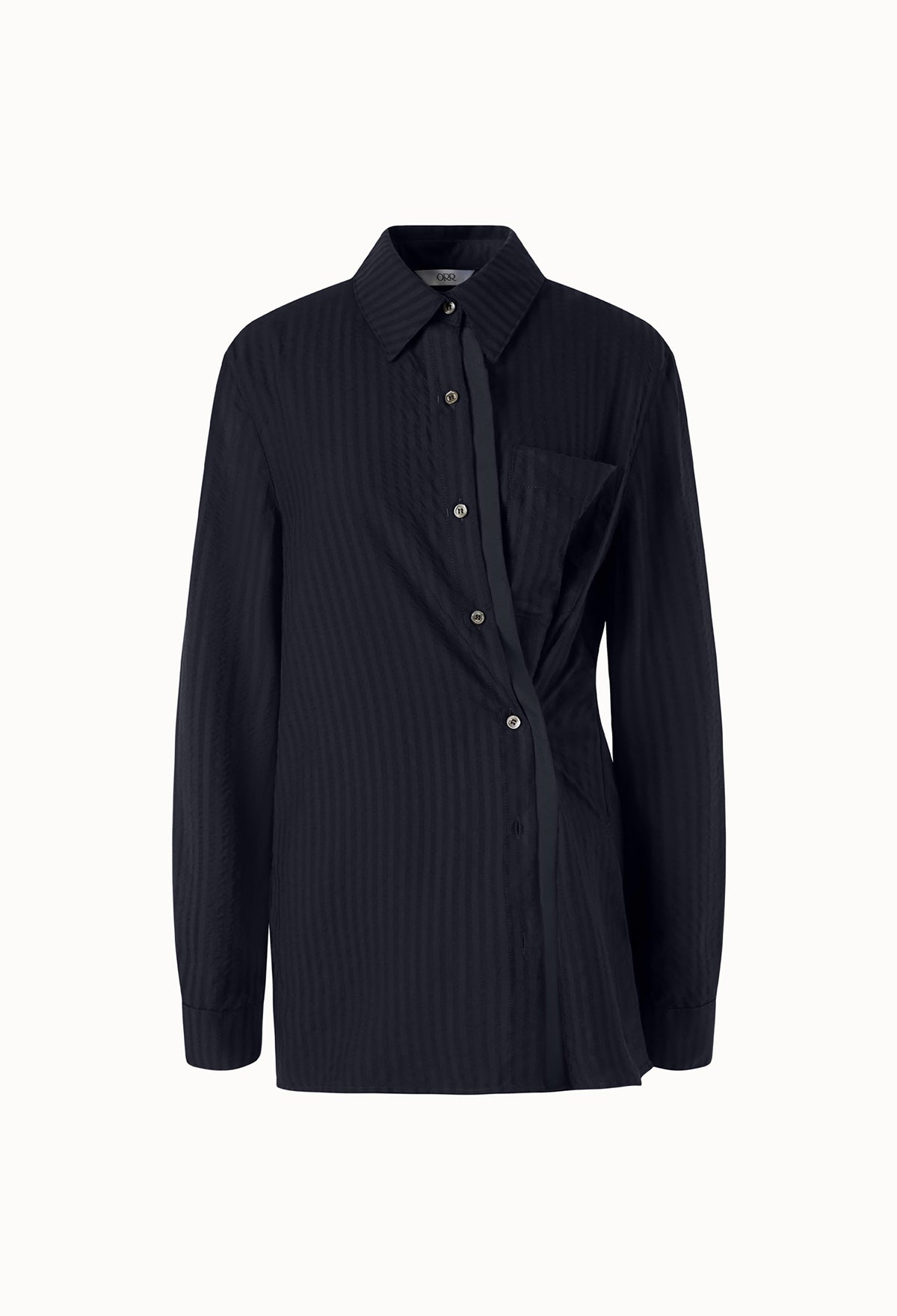 Double Placket Shirt In Navy